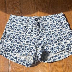 Miami Blue and White Shorts Size Small